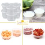 4oz Round Heavy Duty Portion Pots / Sauce Storage Containers with Lids - Image 5