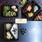 3 Compartment Black base container and Clear PP Lids | 3 Comp Meal prep food containers with lids | 28oz - Image 5