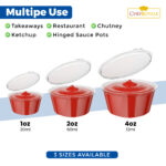 1oz sauce pot + Lids - Image 3