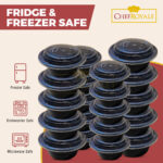 12oz Round Black Base cont+ Clear lids  - Image 4