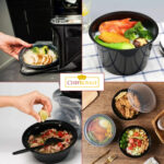 12oz Round Black Base cont+ Clear lids  - Image 6