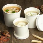 Paper Soup Cup+Lid (453ml/16oz) White