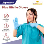 Blue Nitrile gloves - Image 3