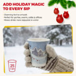 Christmas Double Wall Coffee Cup - Unique Aqueous Lining, Plastic-Free - Certified Home & Industrial Compostable - Hot & Cold Drinks (No Lids) - Image 3