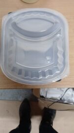 Two-Compartment Meal Prep Container with Clear PP Lids