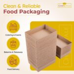 CHEF ROYALE 5-Pack Bakery Boxes without Window Lids, XL Brown Cookie Boxes, Cardboard Treat Packaging for Pastries, Donuts, Macarons, Cakes, and Chocolate Covered Strawberries - Image 5