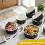 CHEF ROYALE Black Salad Paper Bowls with Lids - Takeaway Bowls for Hot/Cold Food - Leakproof Soup Containers for Your Meals - Image 2