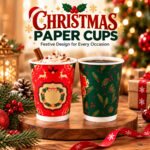 CHEF ROYALE Pack of 500 12oz Christmas Double Wall Paper Cups for Hot Drink (without lids) - Image 6