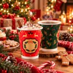 CHEF ROYALE Pack of 500 12oz Christmas Double Wall Paper Cups for Hot Drink (without lids) - Image 3